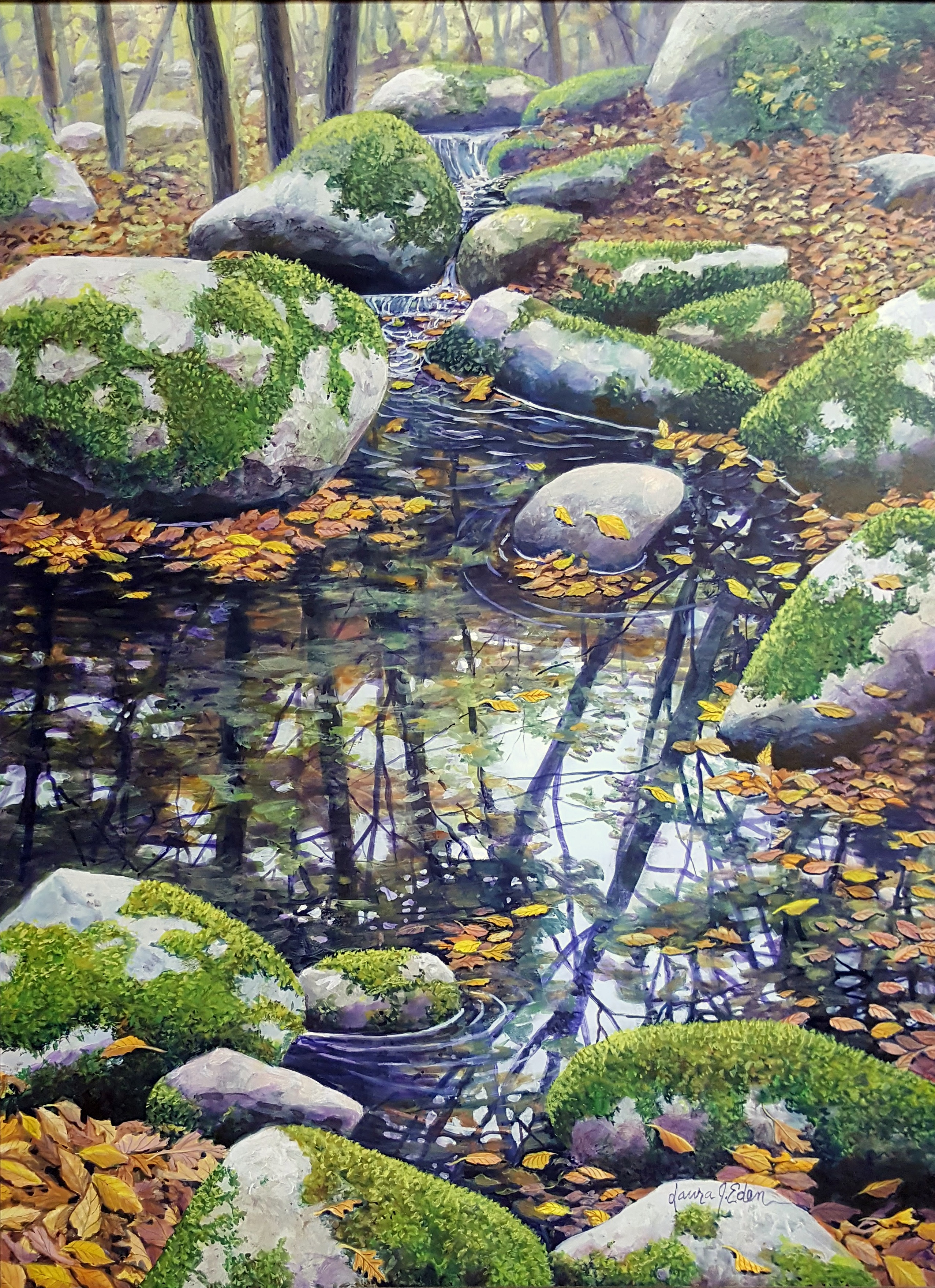 Autumn Stream, Reflections