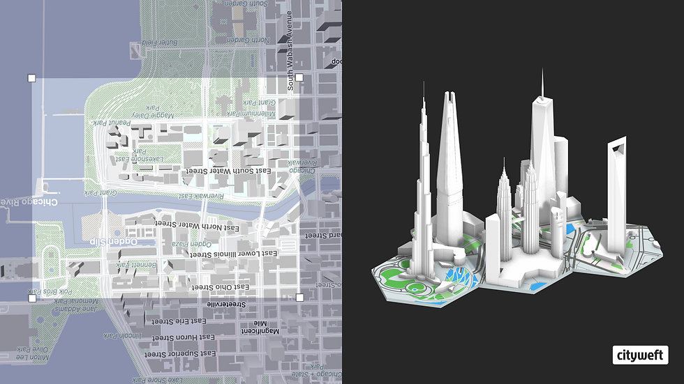 On the right side is the resulting hexagon model, custom oriented and displayed without any additional processing.