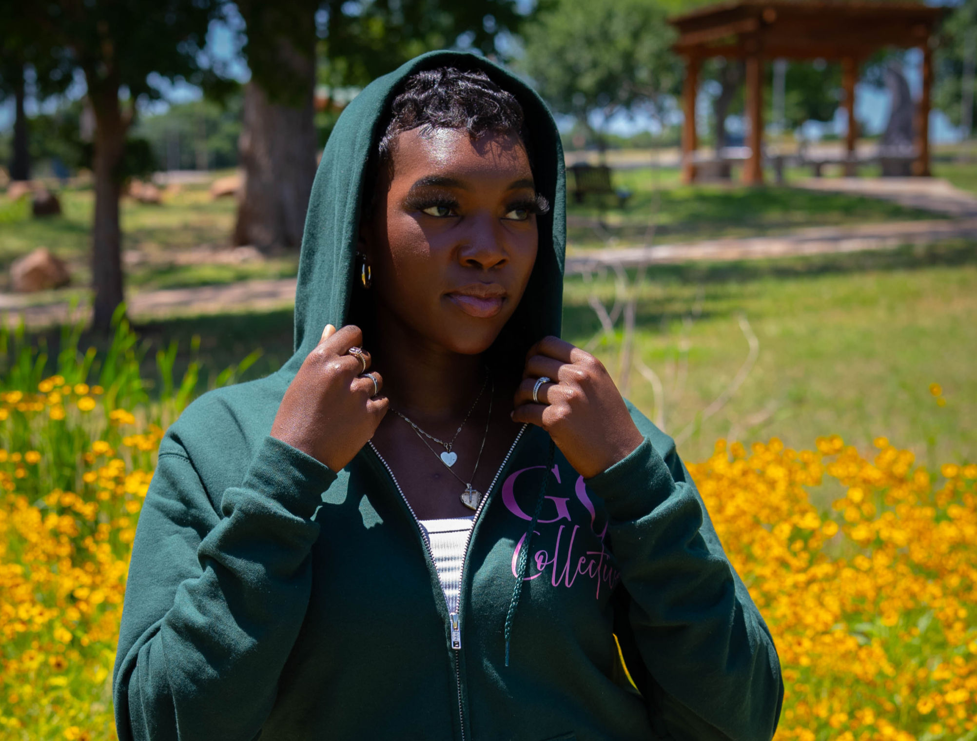 Grow Girl Collective Forest Green Hoodie