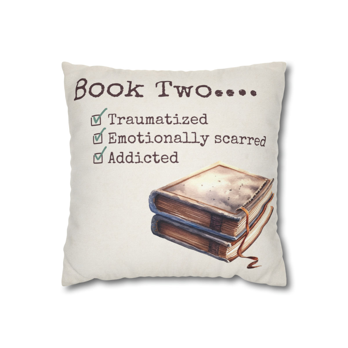 Book Two - Traumatized | Square Pillow Cover