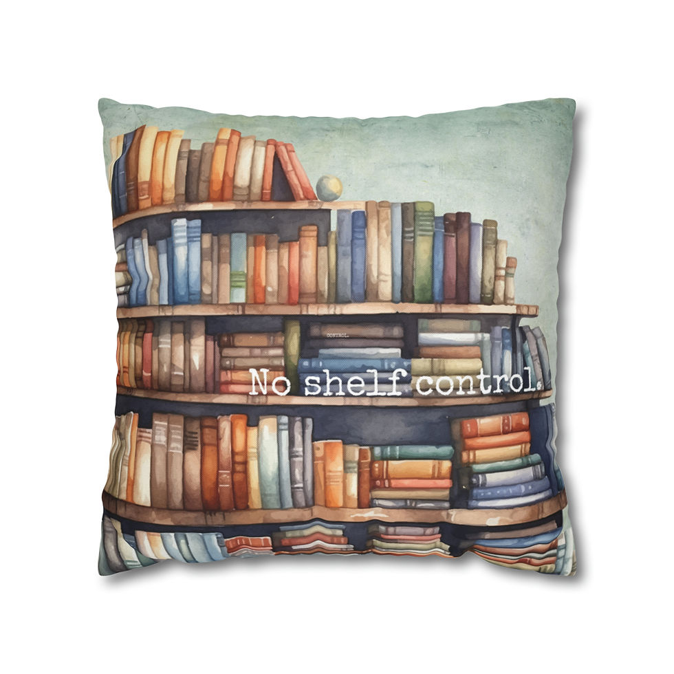 Thumbnail: No Shelf Control | Square Pillow Cover