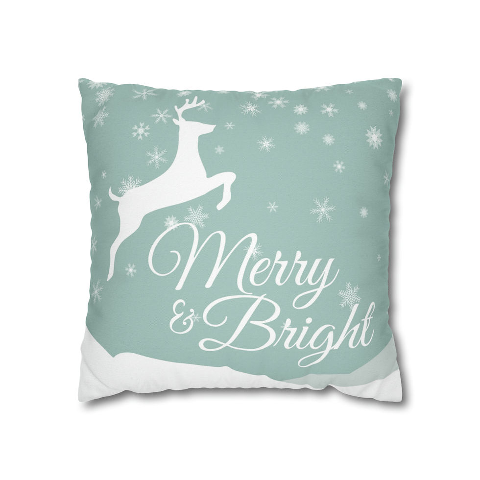 Thumbnail: Merry & Bright | Square Pillow Cover