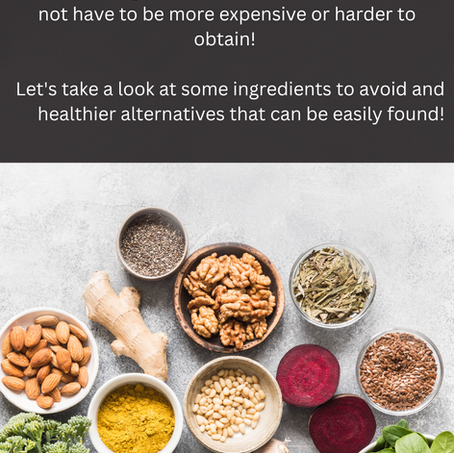 Ingredients to avoid!