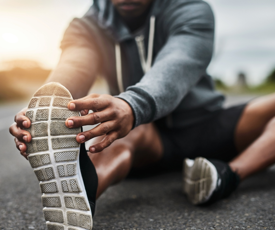 runner stretching, cherry health center