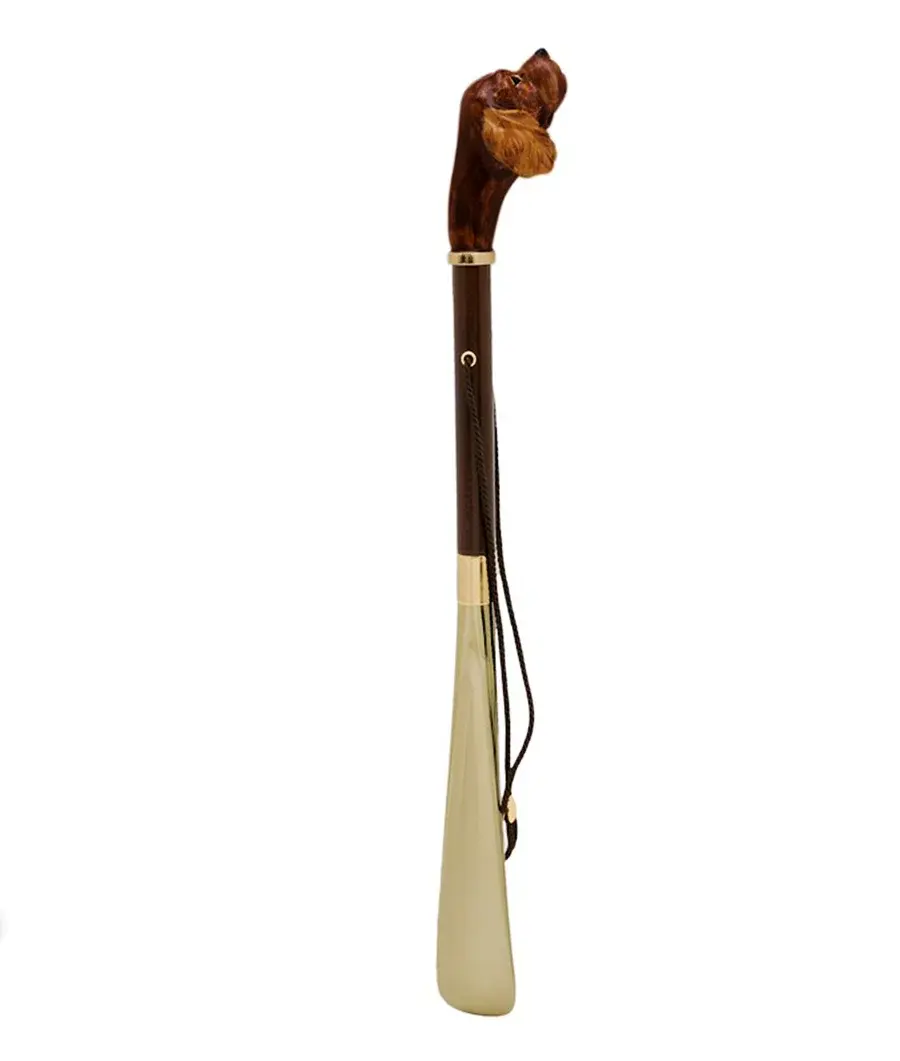 Thumbnail: Cocker Spaniel Shoehorn Brass Handle Design