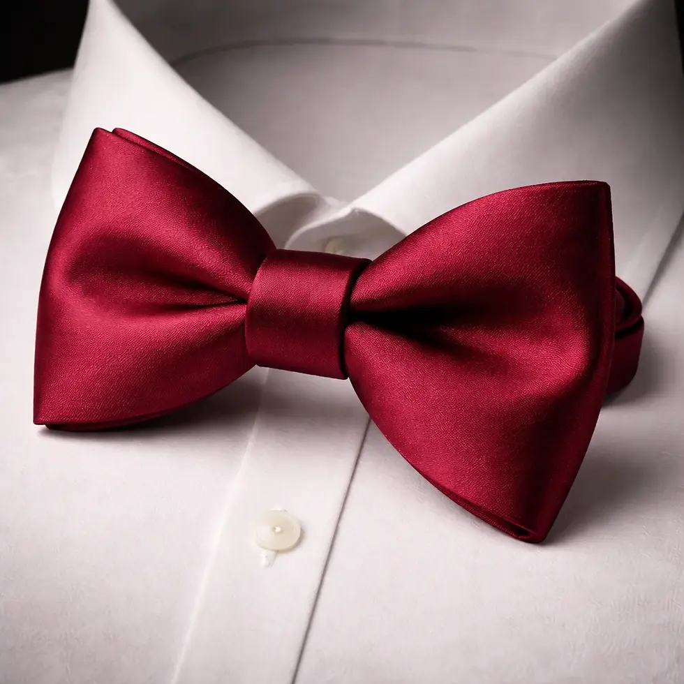 Classic Hue Burgundy Como Silk Pre-Tied Bow Tie
