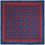 Thumbnail: Blueberry Amazon - Como Silk Pocket Square - Italian Wine Collection