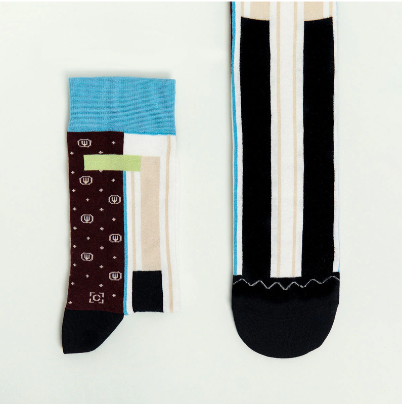 Thumbnail: Men Socks | Art Masterpieces | American Gothic | Grant Wood | Elegant Lifestyle | tBridgeC | Curator Socks