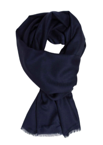 Miniature : Navy Blue Cashmere Pashmina Men's Scarf