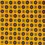 Thumbnail: Yellow with Brown Small Flowers Silk Tie