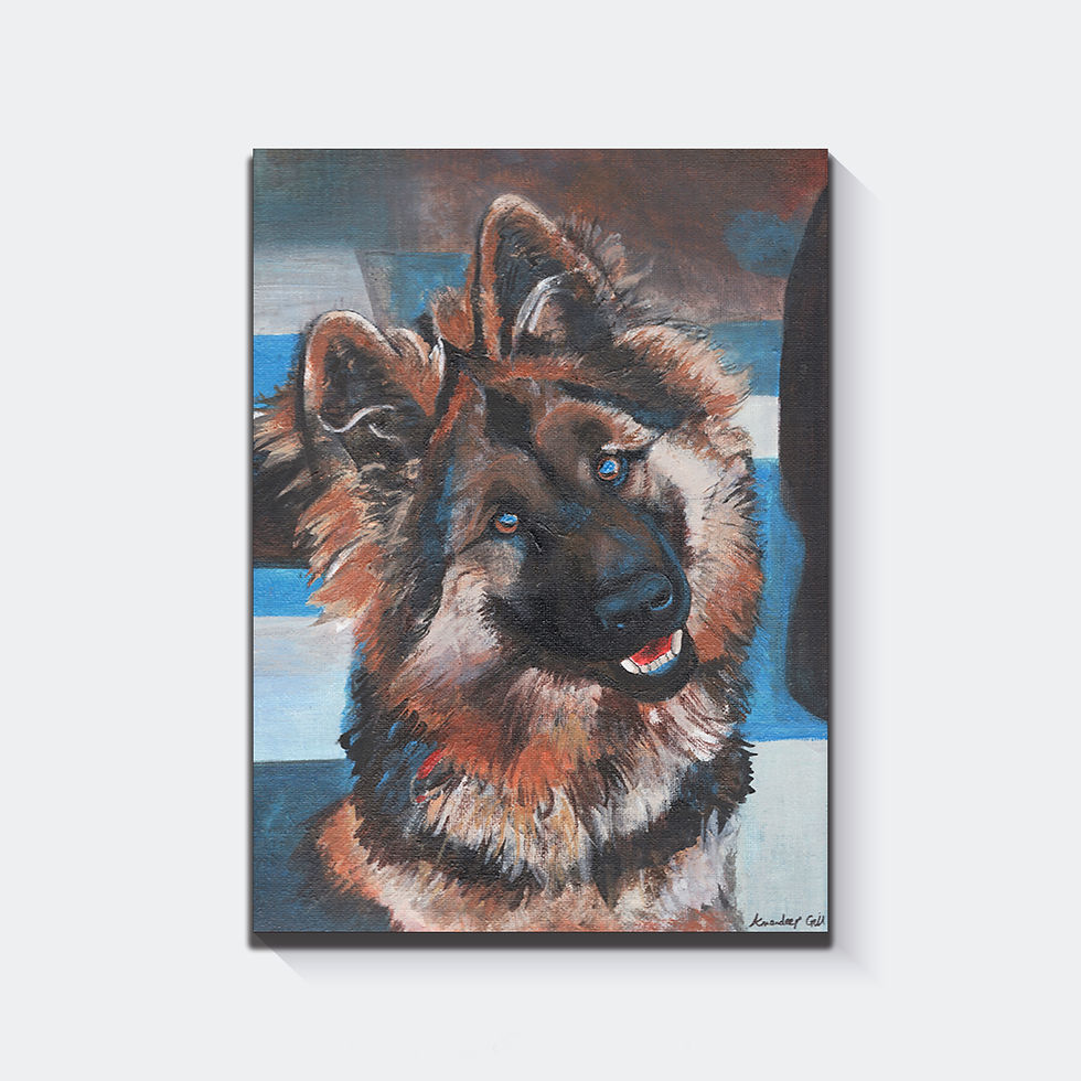 A & K, Art and Kraft Alsatian Print.