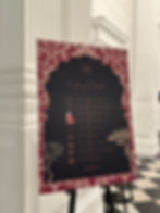 A & K, Art and Kraft Order of Events Board | Reception Welcome Sign