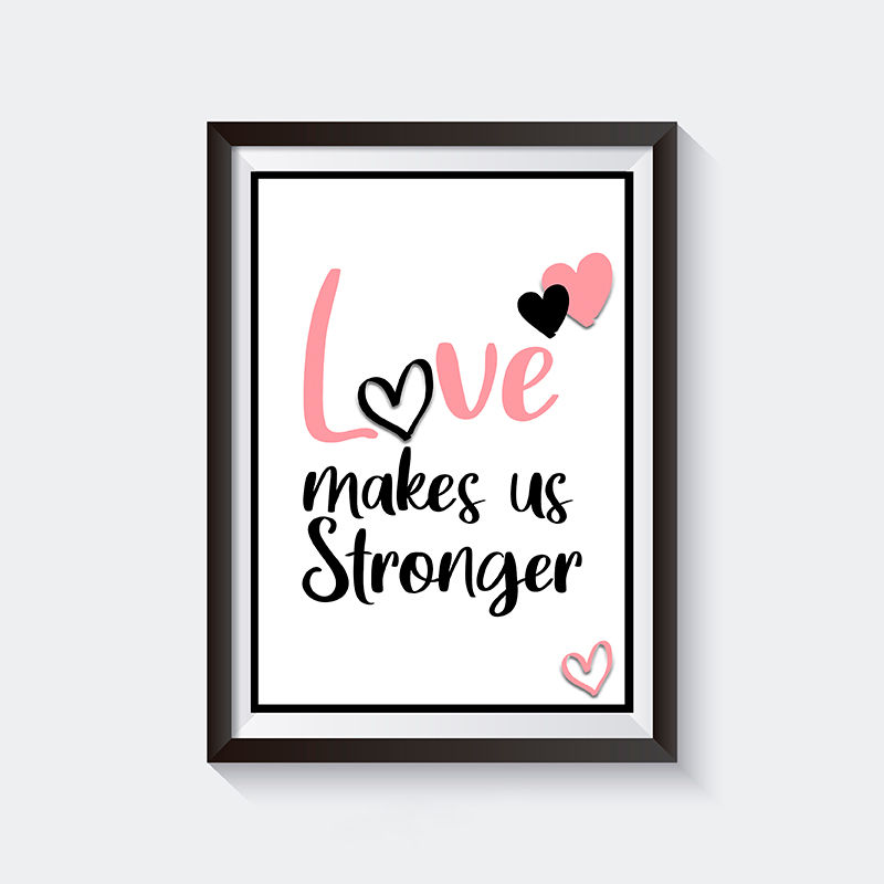 Thumbnail: A & K, Art and Kraft Love Print.