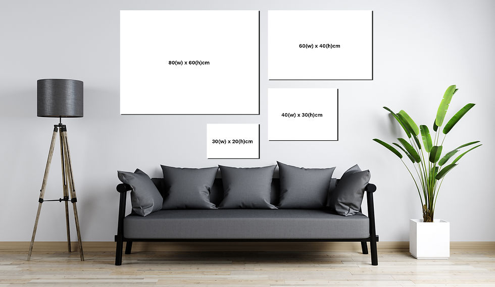 Thumbnail: A & K, Art and Kraft Sizes of Prints.