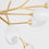 Thumbnail: Floral Branches Linear Chandelier In Gold Leaf