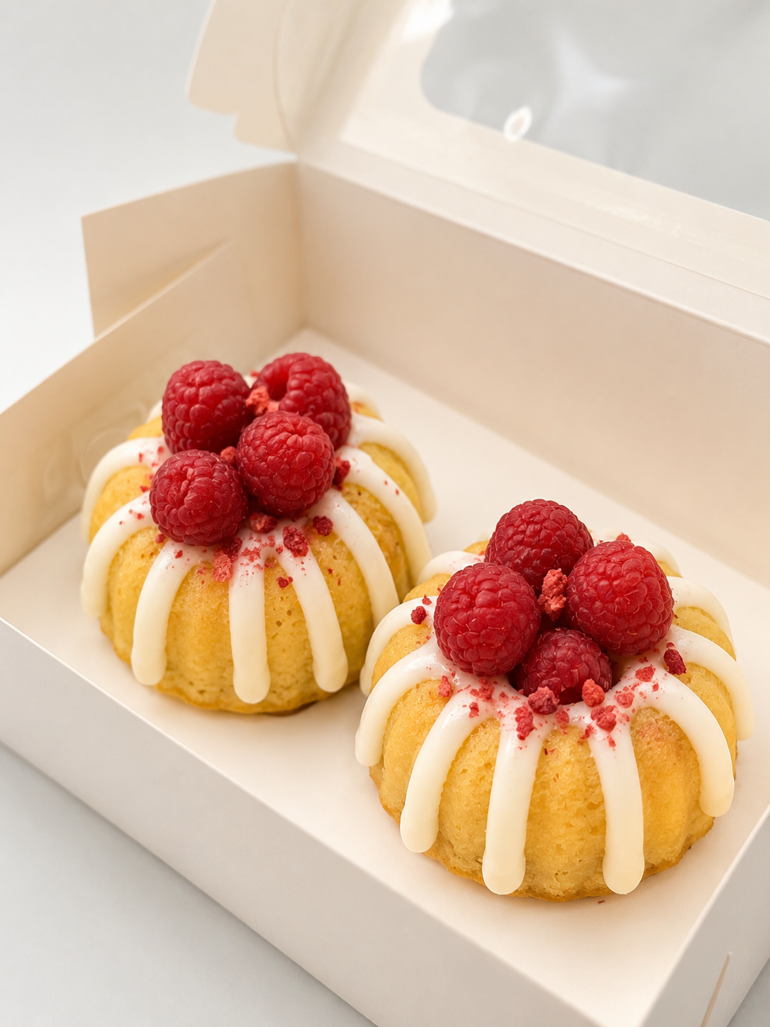 Raspberry Bundt Cake mini