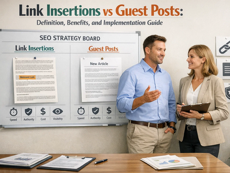 Link Insertions vs Guest Posts