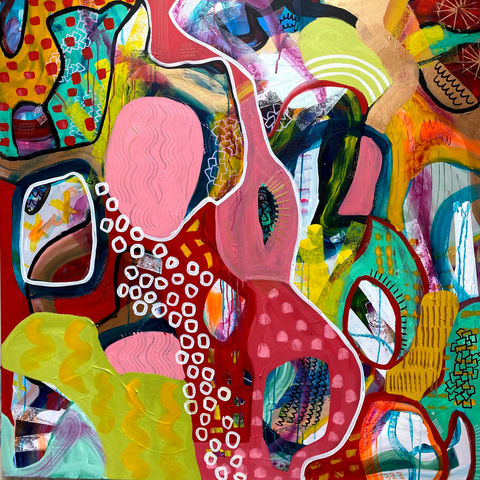 Large abstract contemporary art Ania Telfer