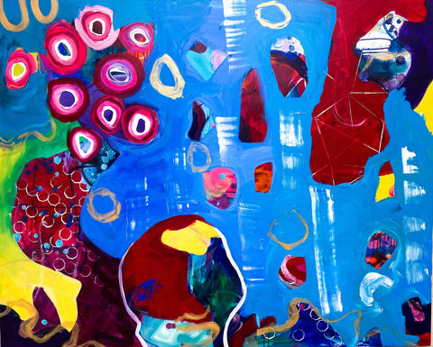 Large abstract contemporary art Ania Telfer