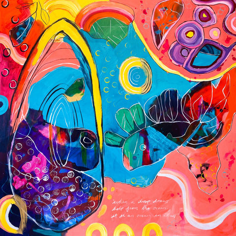 Large abstract contemporary art Ania Telfer