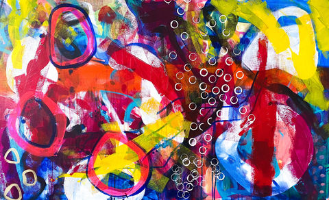Large abstract contemporary art Ania Telfer