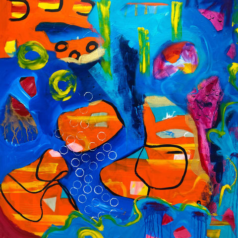 Large abstract contemporary art Ania Telfer