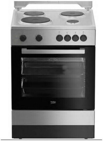 Beko FSM67020PSX Κουζίνα 65lt με Εμαγιέ Εστίες Π60εκ. Inox
