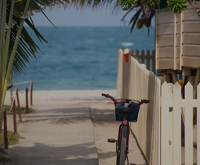 Key West, Florida_ A cute beach bicycle 