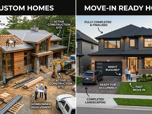 Custom Homes vs. Move-In Ready Homes