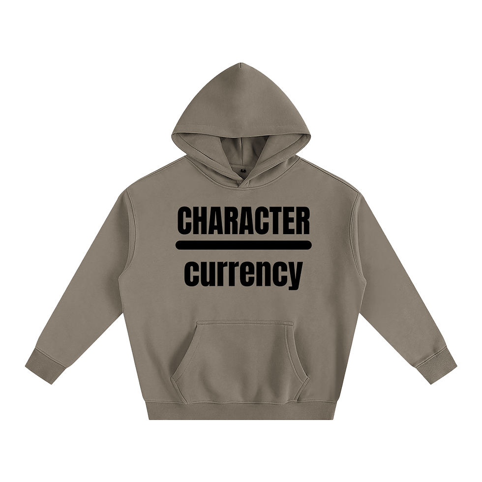 Thumbnail: CHARACTER Over Currency Fleeced Hoodie