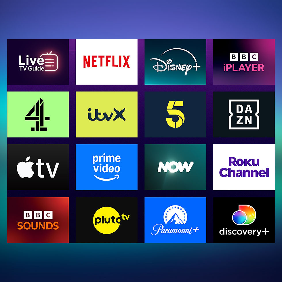 Thumbnail: KOORUI 32" HD Ready Smart TV Roku OS 720P LED DLED 3x HDMI DVB-T2/C Dolby Audio 
