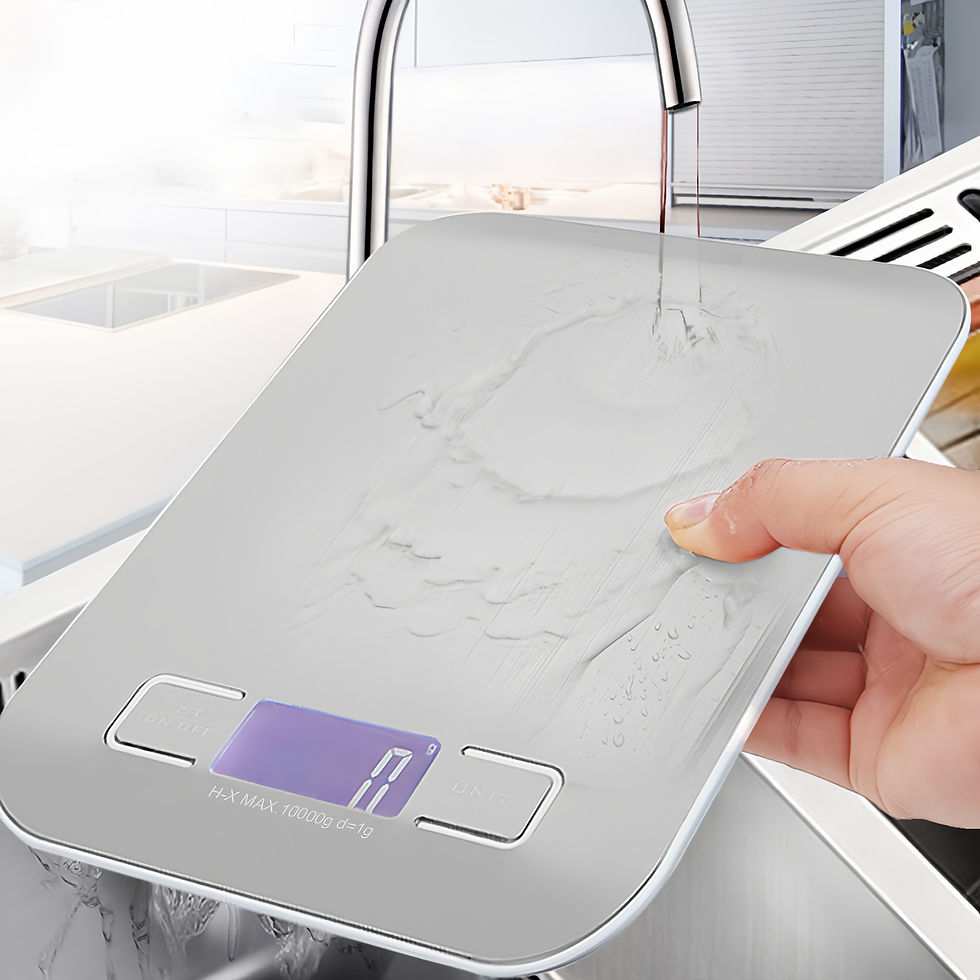 Thumbnail: Digital Kitchen Scale 10/5kg-1g LED Display Stainless Steel Panel Electronic Sca