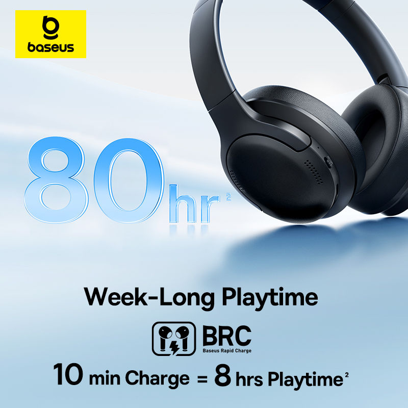 Thumbnail: Baseus BH1 Lite Wireless Headphones Bluetooth 6.0 ENC Clear Call Headsets Super 