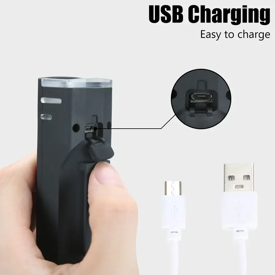 Thumbnail: 1000LM Bicycle Led Front Light LED USB Rechargeable Smart Sensor Rear Light Wate