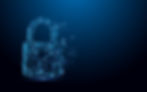 A lock outlined by network lines that is meant to symbolize cyber security protection