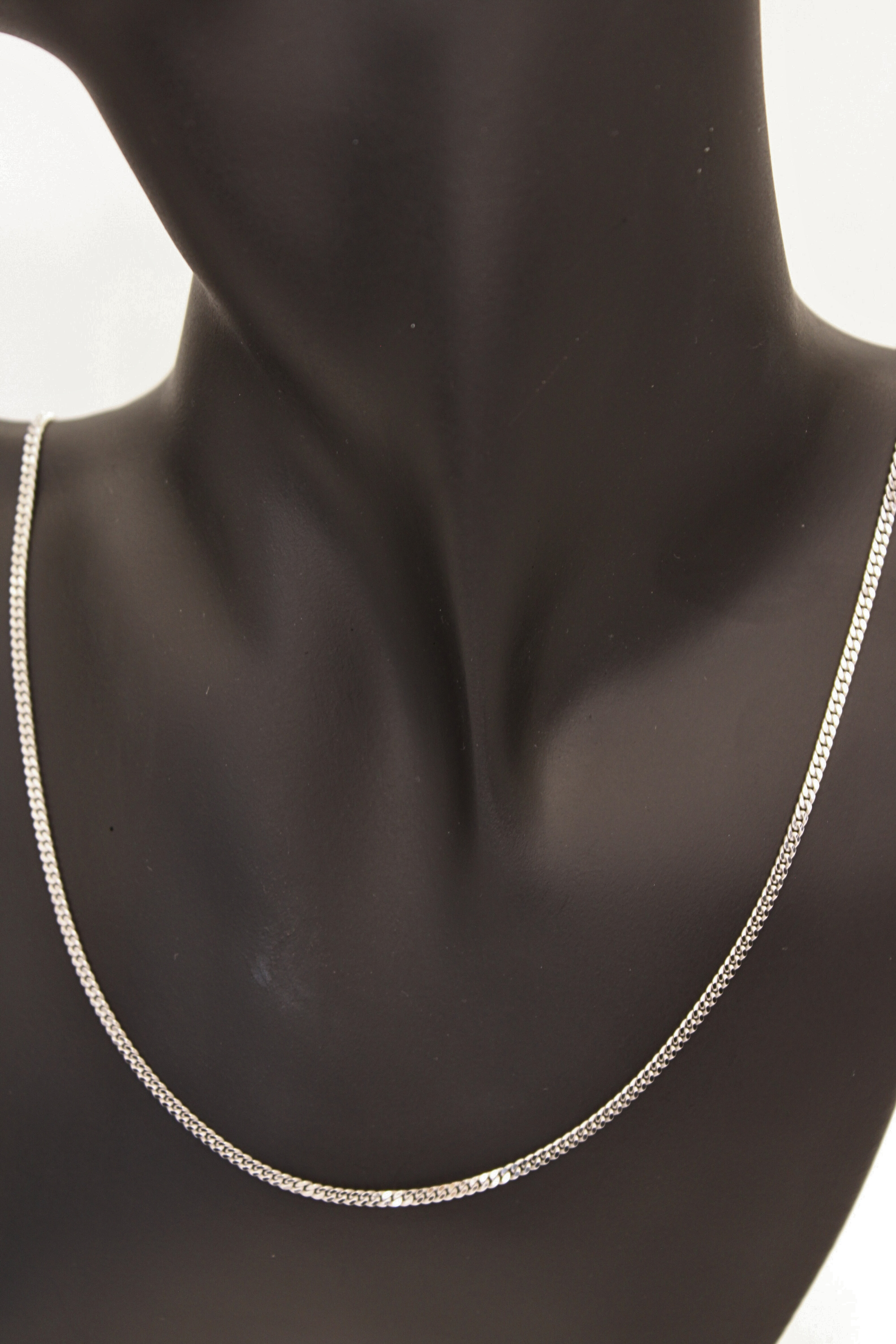 Harriet Flat Curb Necklace - 9ct Yellow Gold