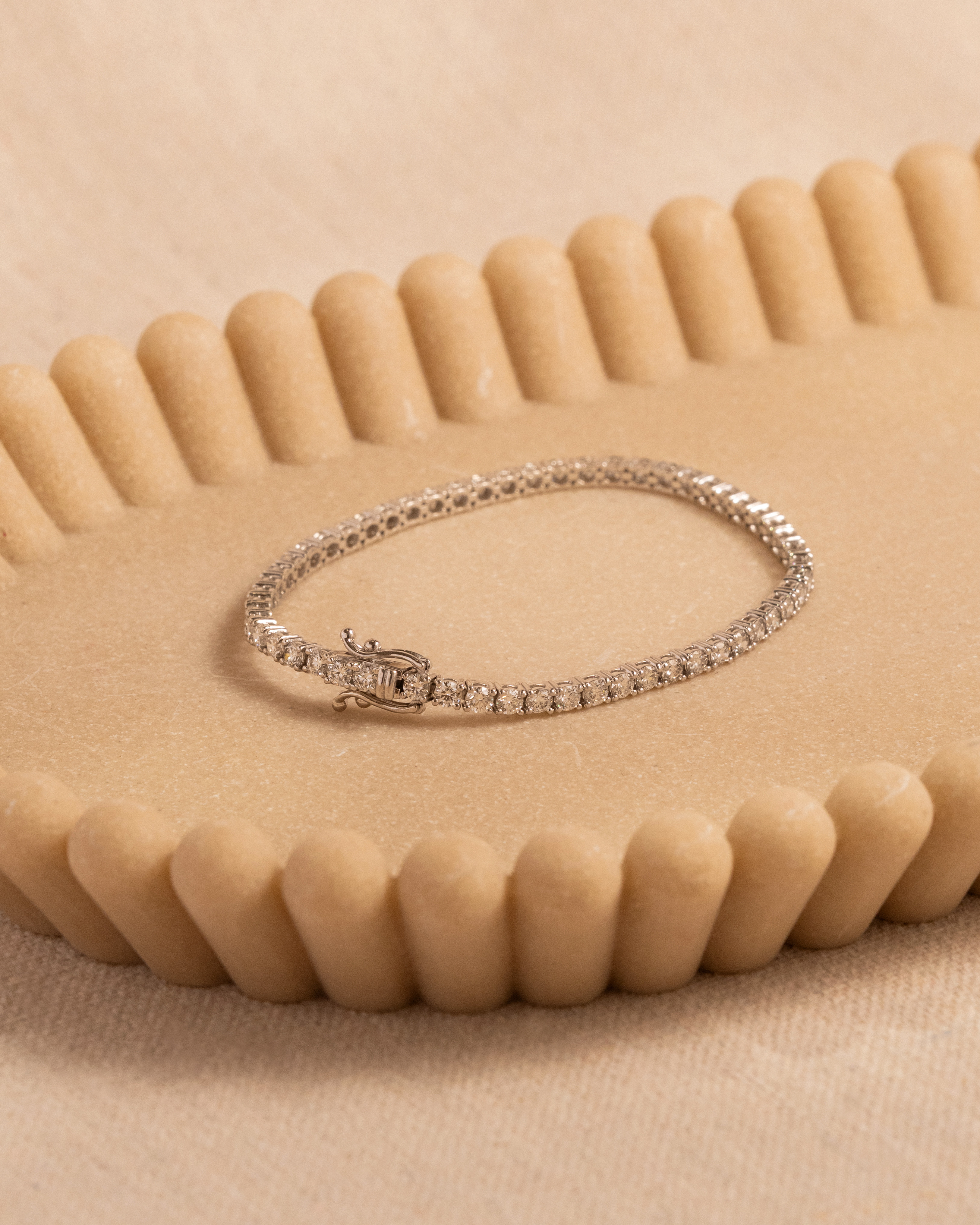 5ct Aurelia Lab Tennis Bracelet - 9ct Gold