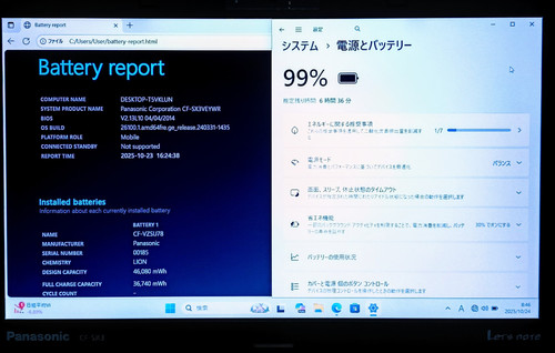 ノートパソコン Windows11 Panasonic Let'snote Corei7 16GB SSD512GB