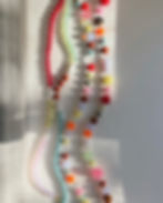 Thumbnail: THE MACAROON NECKLACE IN LEMON & RED