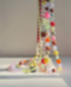 Thumbnail: THE MACAROON NECKLACE IN LEMON & RED