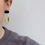 Thumbnail: VINTAGE BEAD 'THE PATTERNS' EARRINGS IN MONO ZEBRA