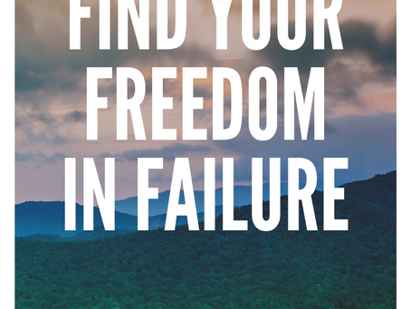 THE ULTIMATE FREEDOM IS BEING WILLING TO FAIL