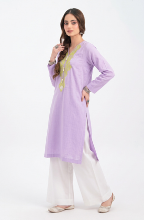 Original Khaddi Self-Embroidered Cotton 1-Piece Shirt / Kurti