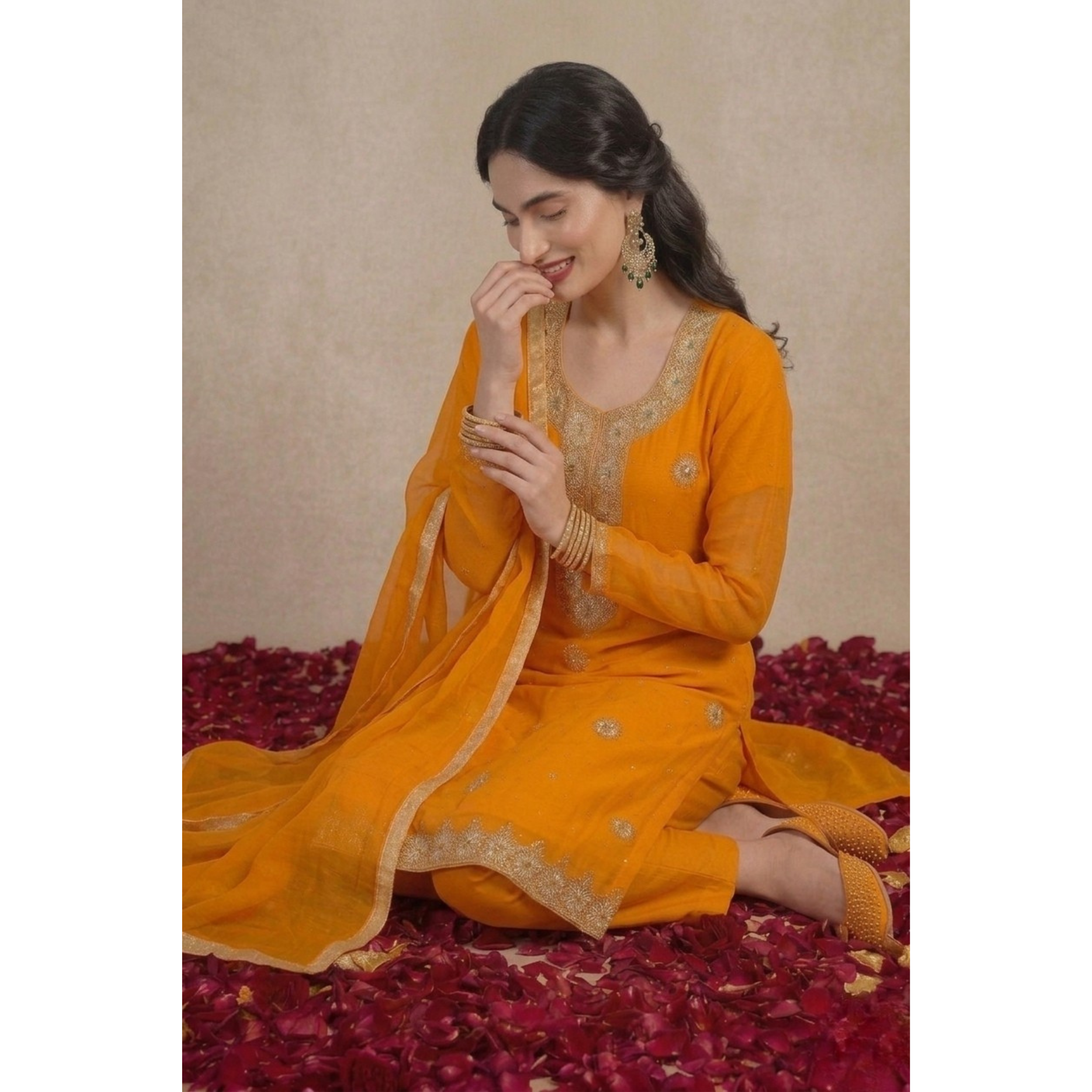 R-20 Luxury 3 Pc Embroidered Chiffon Dress Festive & Wedding by Rivaaj