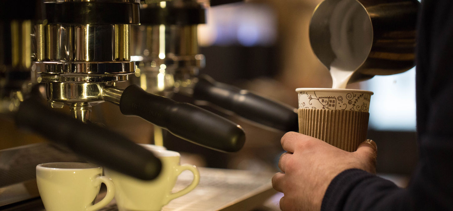 Barista Making Coffee To Go