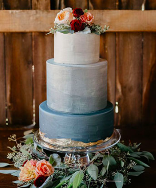 Light Blue, Dusty Blue and Burgundy