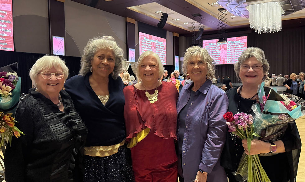 Norma Pitts, Carolyn Ready, Jan Bonner, Connie Cahill, and Nancy Rudd