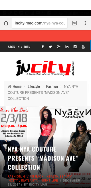 Nya Nya Couture Celebrity Fashion show in InCity-Mag