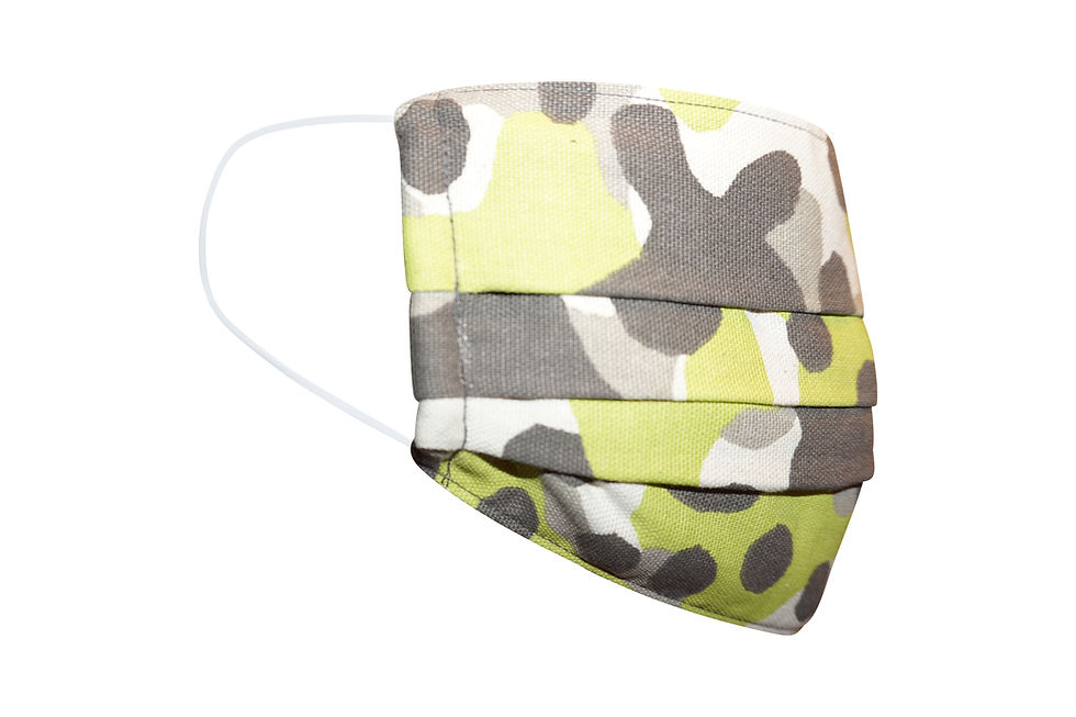 Green "Camo" Face Mask