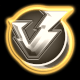 Vrilock Logo 3D Gold Animation 80 x 80px